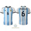 Maglia ufficiale Argentina German Pezzella 6 Casa Mondiali 2022 per Uomo